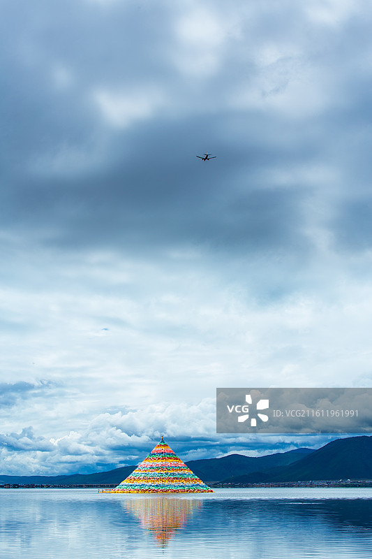 中国云南省迪庆藏族自治州香格里拉县纳帕海自然保护区图片素材