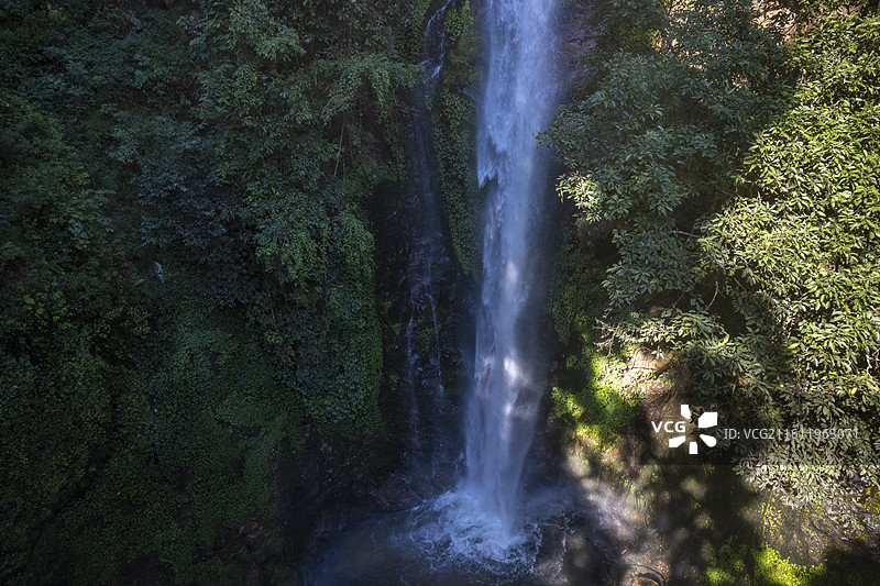 云南德宏莫里瀑布热带雨林森林图片素材