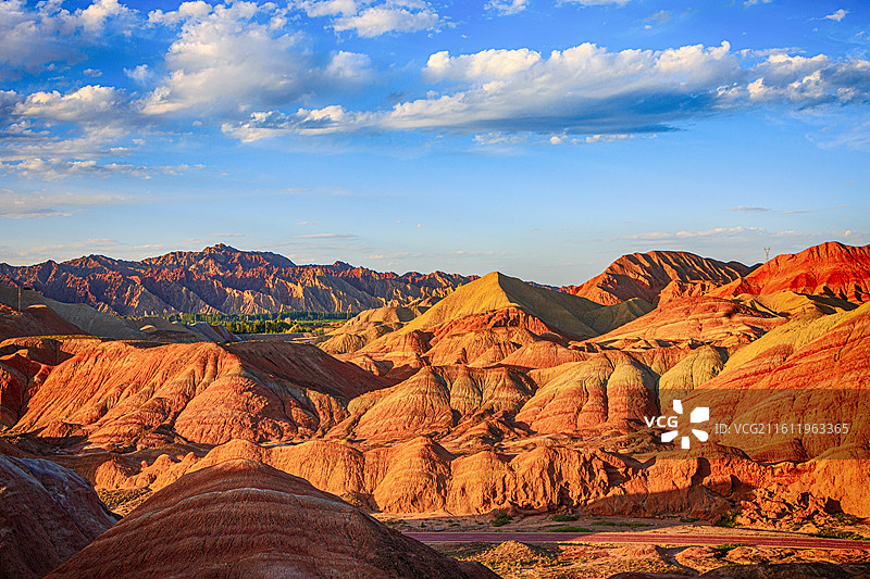 七彩丹霞图片素材