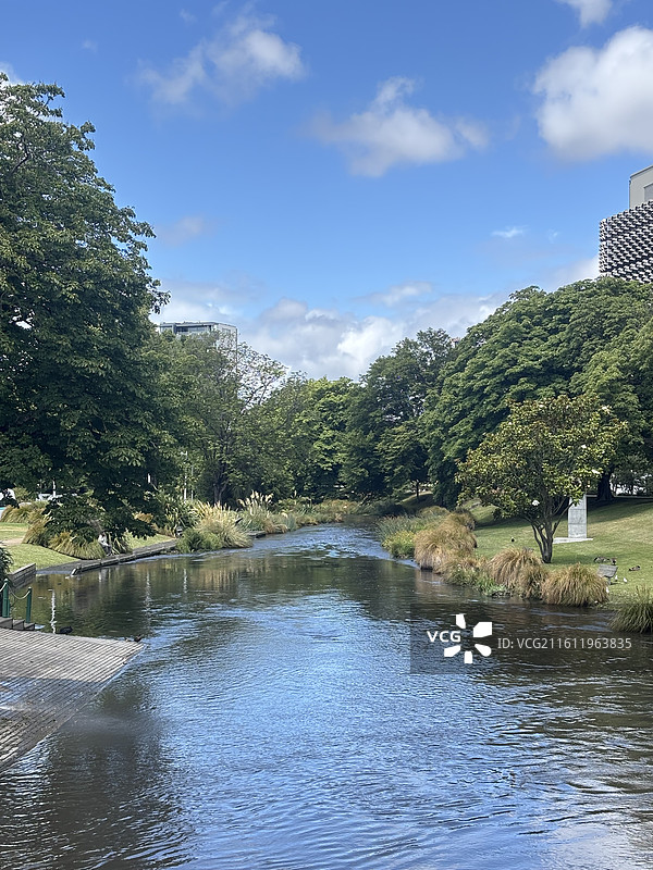 基督城植物园和雅芳河图片素材