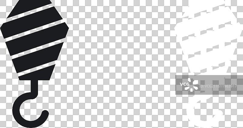 白色背景上的起重机图标集图片素材