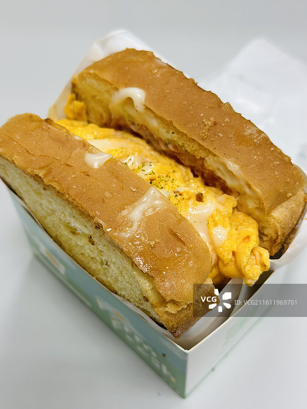 美食快餐鸡蛋三明治图片素材