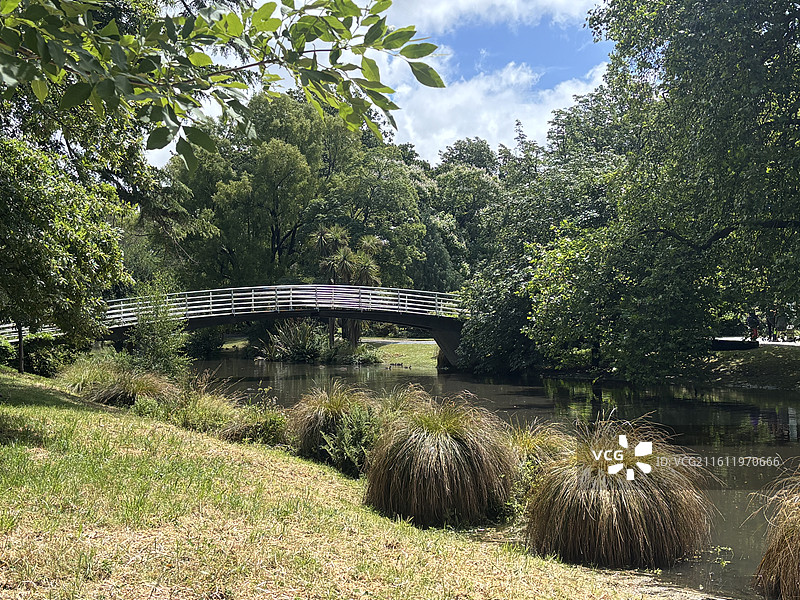 基督城植物园和雅芳河图片素材