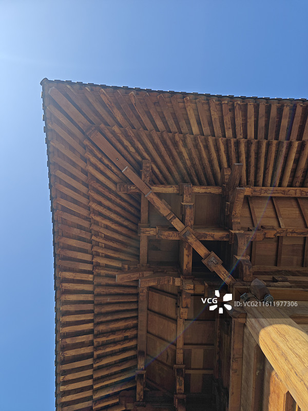 宁德古田翠屏湖天王禅寺木构古建筑宗教建筑图片素材