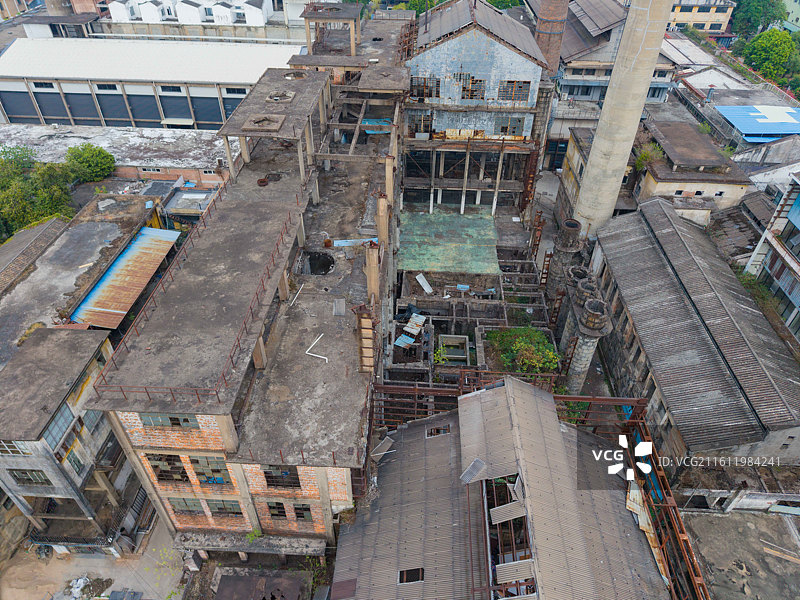 广州市南沙区，紫泥堂，建筑航拍图片素材