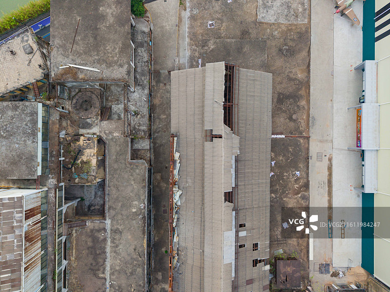 广州市南沙区，紫泥堂，建筑航拍图片素材