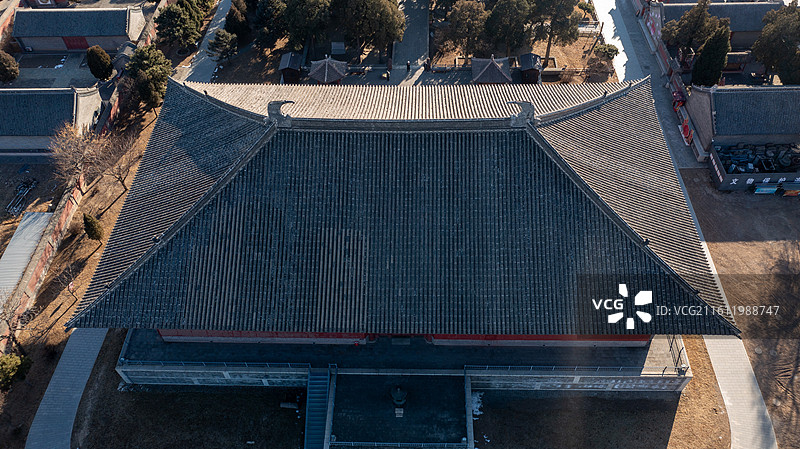 航拍奉国寺图片素材