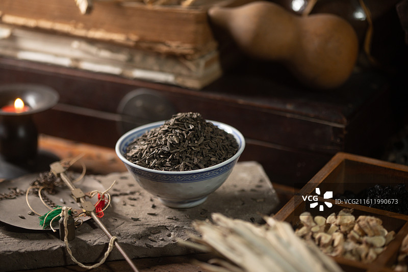 中药材牛蒡子图片素材