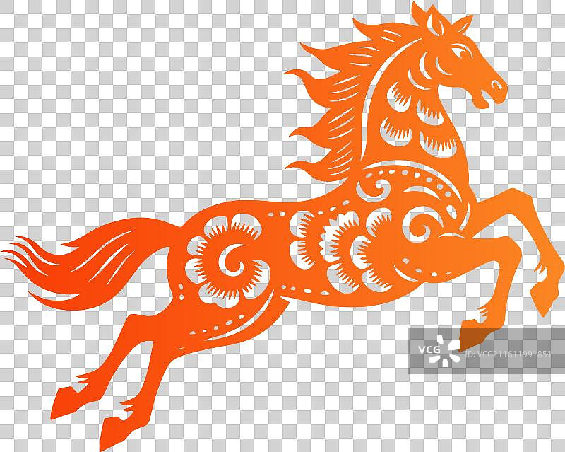 马年马元素免抠图图片素材