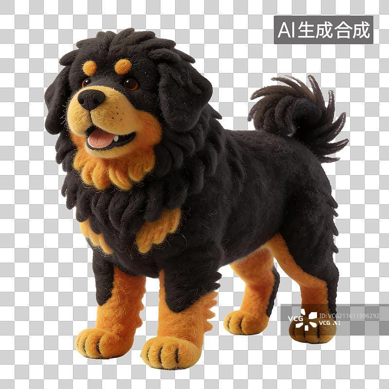 【AI数字艺术】毛绒藏獒犬图片素材