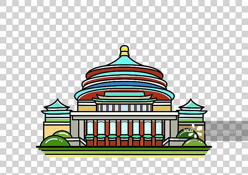 重庆人民大礼堂图片素材