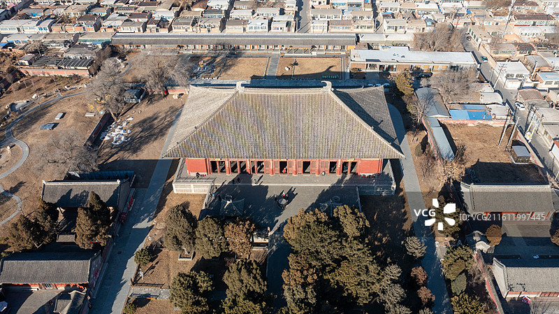 航拍奉国寺图片素材