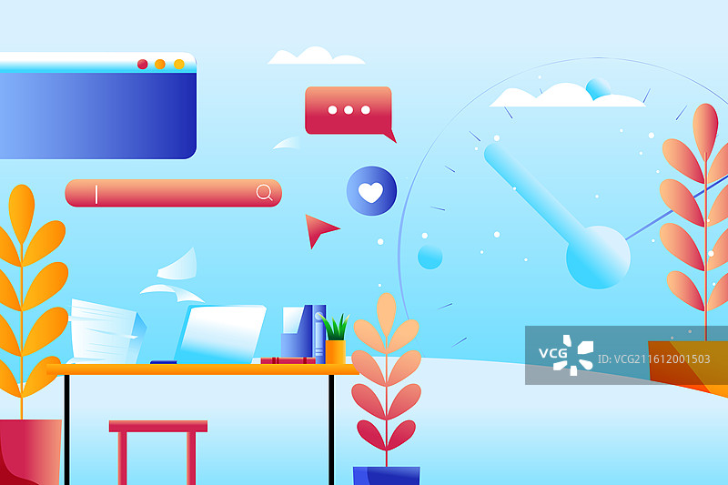 卡通商务合作职业工作办公招聘团队共赢销售达人业绩冠军职场社交金融理财投资招商商人商业渐变矢量插画图片素材