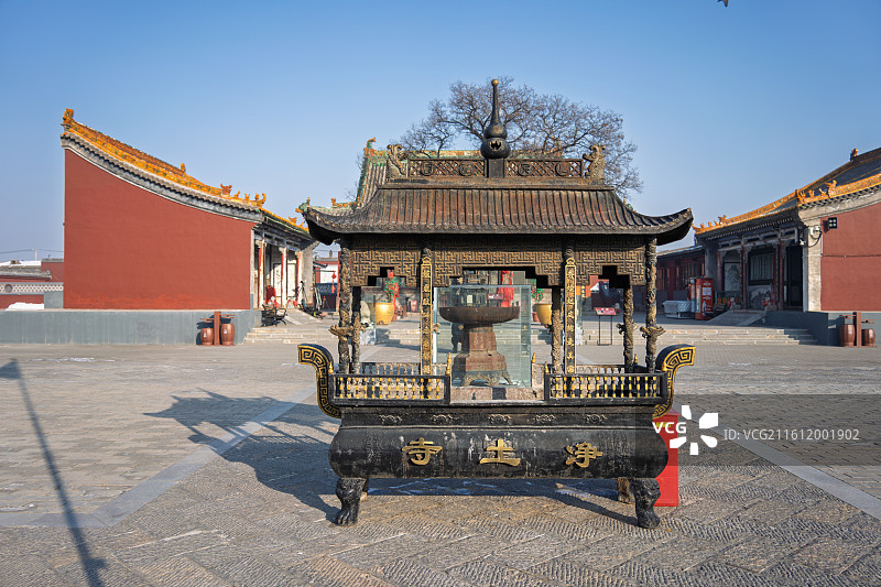 山西应县净土寺屋檐图片素材
