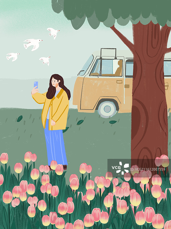 一个人的旅行图片素材