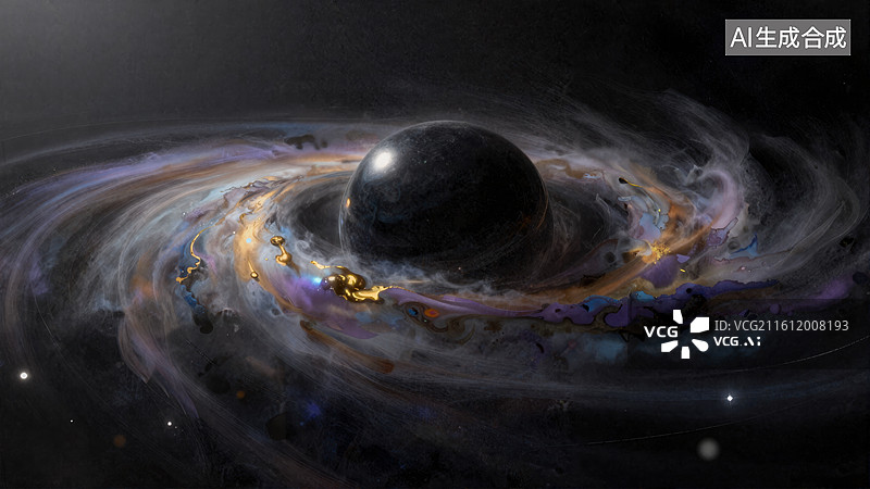 【AI数字艺术】黑洞星云奇观图片素材
