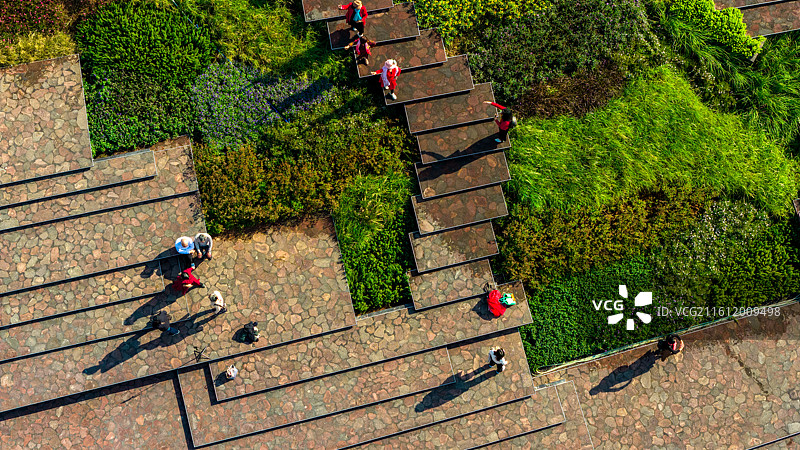 航拍广东广州广船滨江公园船台1914网红打卡地图片素材