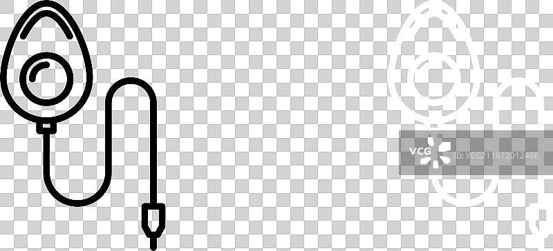 白色背景上的麻醉图标集图片素材