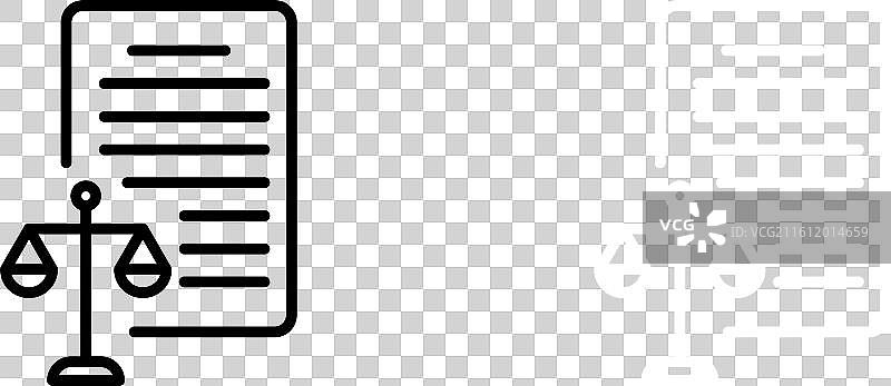 白色背景上的资产负债表图标集图片素材