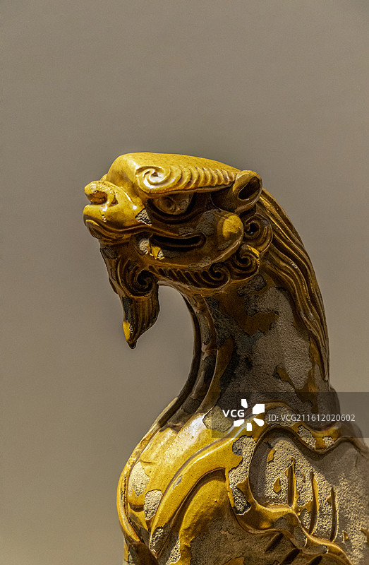 北京故宫“百年守护——从紫禁城到故宫博物院”展——太和殿琉璃走兽：狻猊图片素材