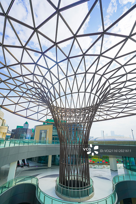 广州市南沙区，17town拾柒糖购物公园图片素材