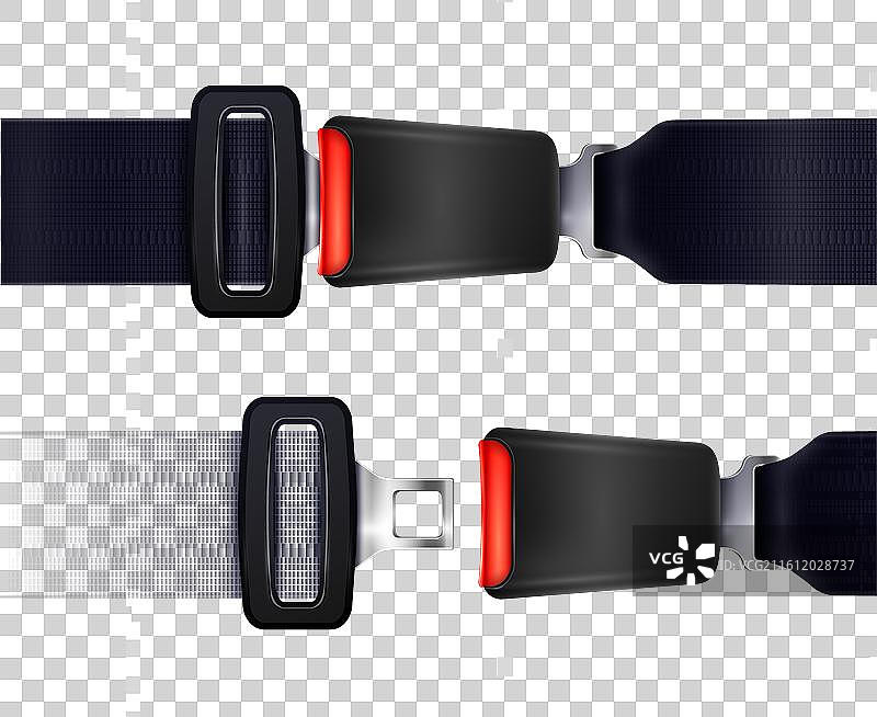 写实的透明安全带套装图片素材