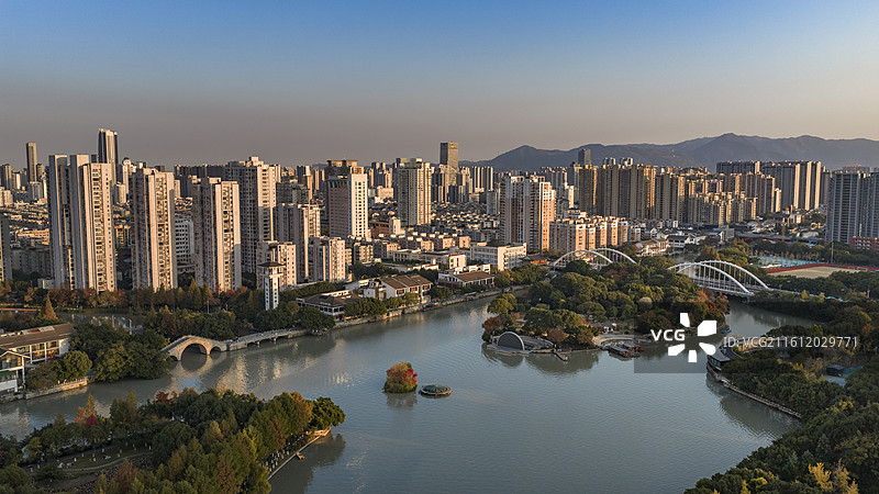 浙江温州白鹿洲公园图片素材