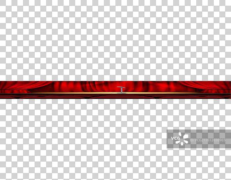 逼真的带麦克风的剧院舞台图片素材