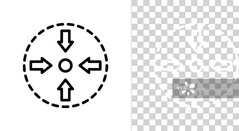 白色背景上的紧凑尺寸图标集图片素材
