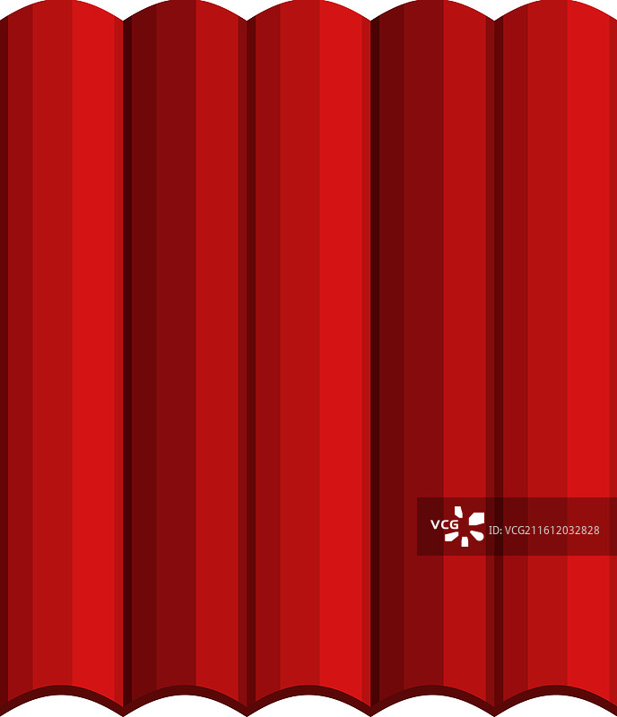 红色的金属屋顶瓦片覆盖着房屋顶部图片素材