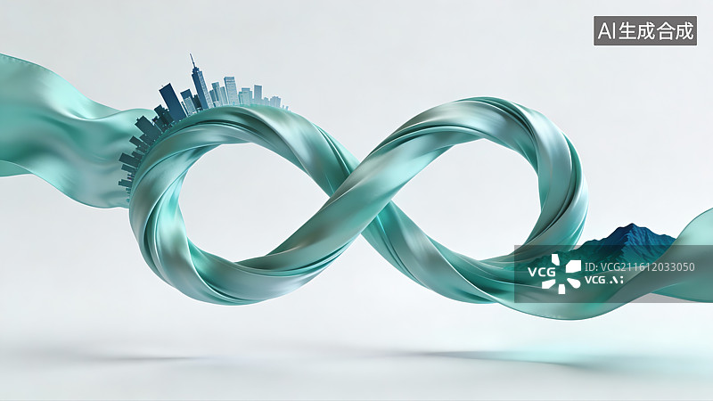 【AI数字艺术】十五五规划，节能环保题材，未来绿色低碳环保能源，节能城市，绿色城市图片素材