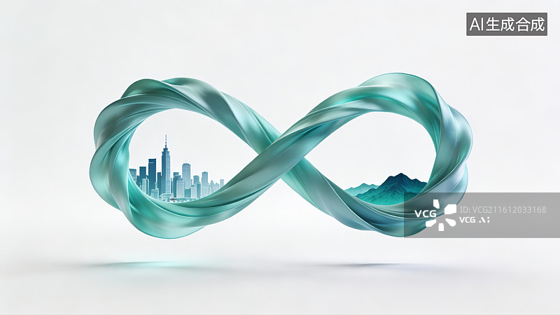 【AI数字艺术】十五五规划，节能环保题材，未来绿色低碳环保能源，节能城市，绿色城市图片素材