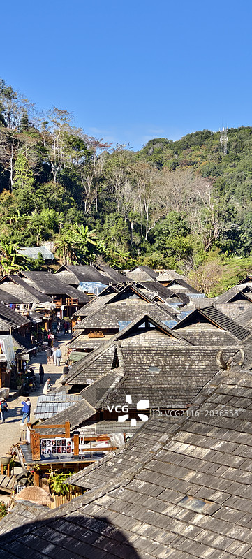 云南普洱澜沧拉祜族自治县景迈山～糯干古寨图片素材