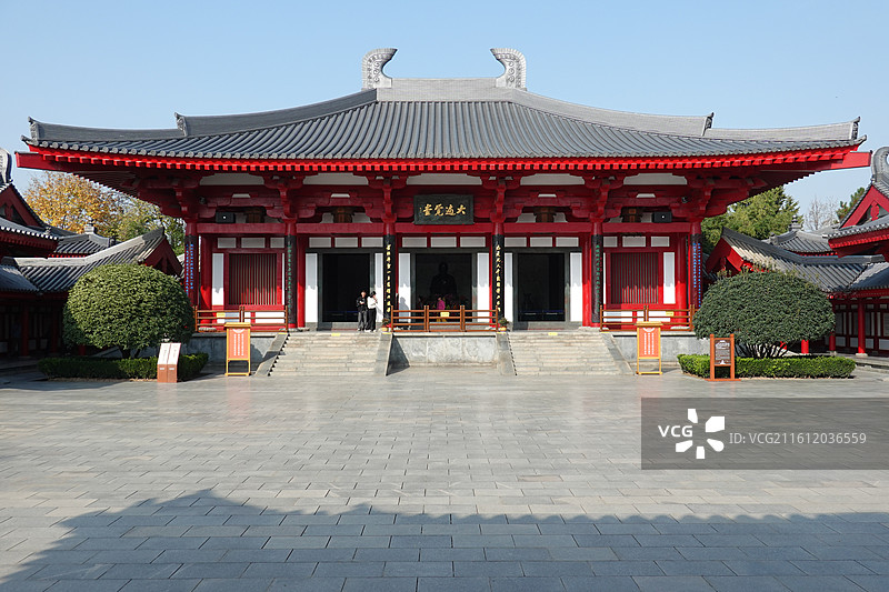 陕西省西安市大慈恩寺玄奘三藏院：大遍觉堂图片素材