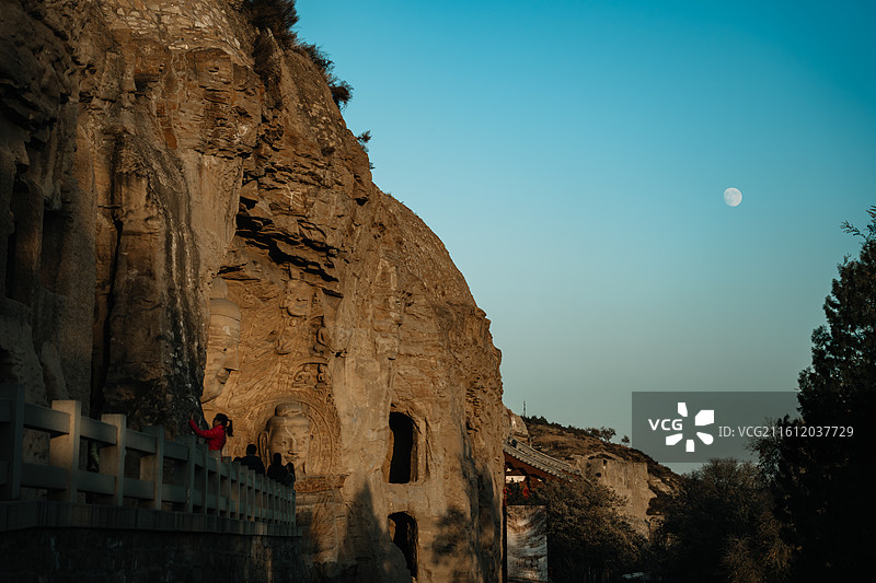 中国山西大同世界文化遗产云冈石窟高清图片图片素材