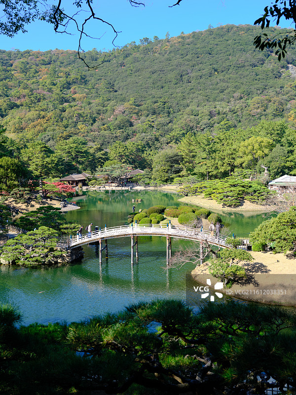 日本香川县栗林公园图片素材