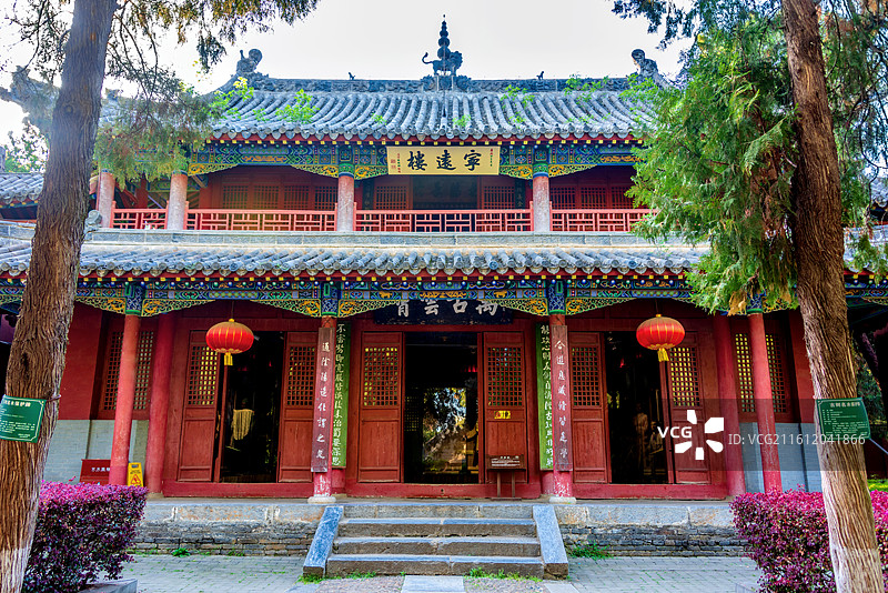 中国河南南阳卧龙岗武侯祠宁远楼图片素材