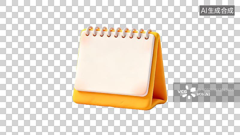 【AI数字艺术】粘土风格空白的日历挂历台历插画图片素材