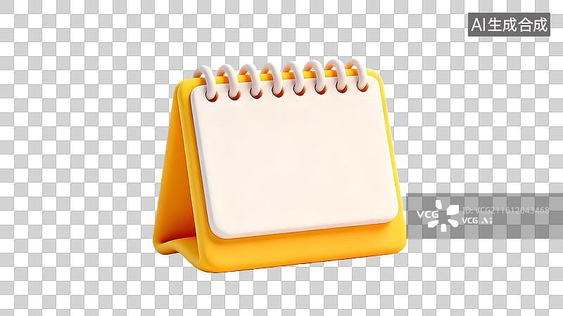 【AI数字艺术】粘土风格空白的日历挂历台历插画图片素材