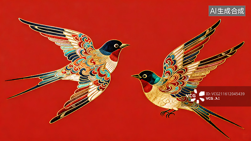 【AI数字艺术】中国传统元素，跨年，马年，喜鹊，灯笼，烟火，梅花，长城，仙鹤，饺子图片素材