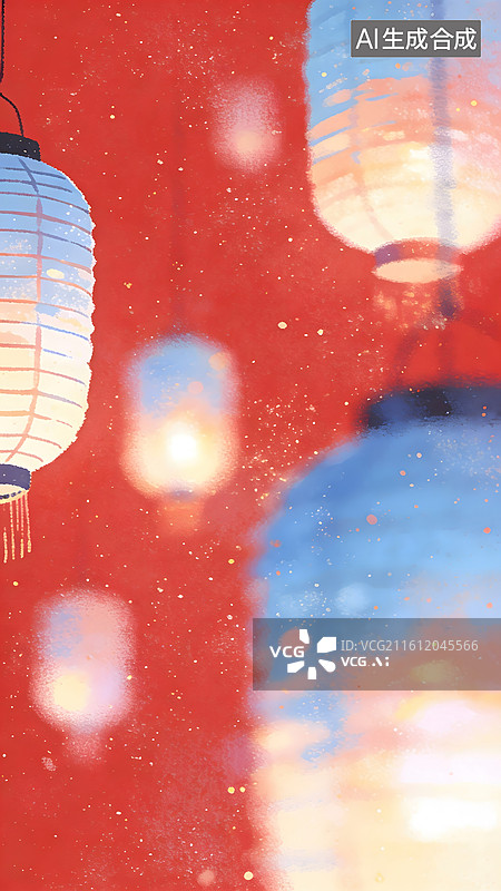 【AI数字艺术】中国传统元素，跨年，马年，喜鹊，灯笼，烟火，梅花，长城，仙鹤，饺子图片素材