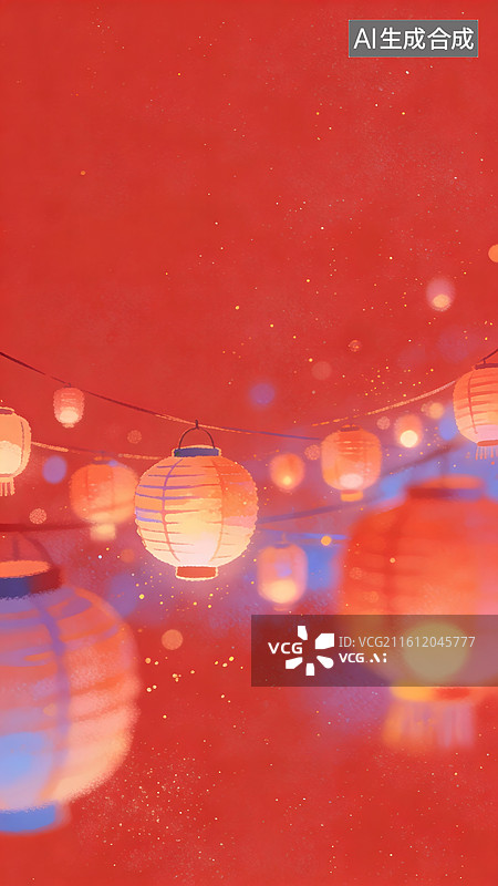 【AI数字艺术】中国传统元素，跨年，马年，喜鹊，灯笼，烟火，梅花，长城，仙鹤，饺子图片素材