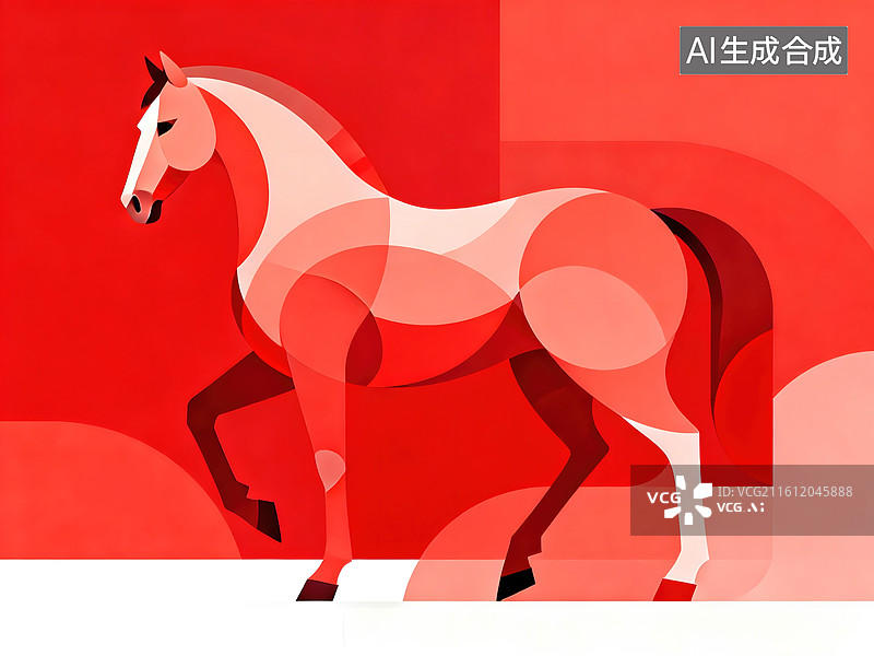 【AI数字艺术】中国传统元素，跨年，马年，喜鹊，灯笼，烟火，梅花，长城，仙鹤，饺子图片素材