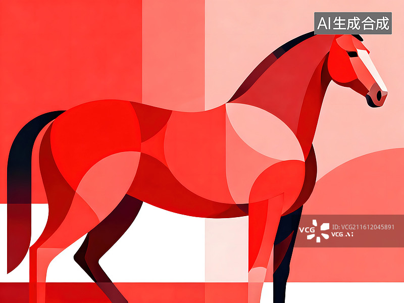 【AI数字艺术】中国传统元素，跨年，马年，喜鹊，灯笼，烟火，梅花，长城，仙鹤，饺子图片素材