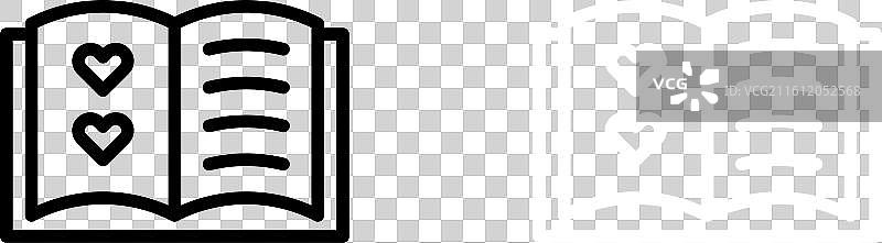 客人预订图标集，白色背景图片素材