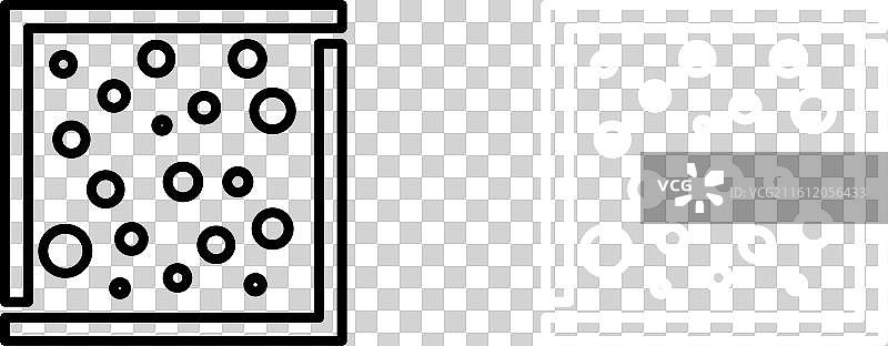 白色背景上的热力图图标集图片素材