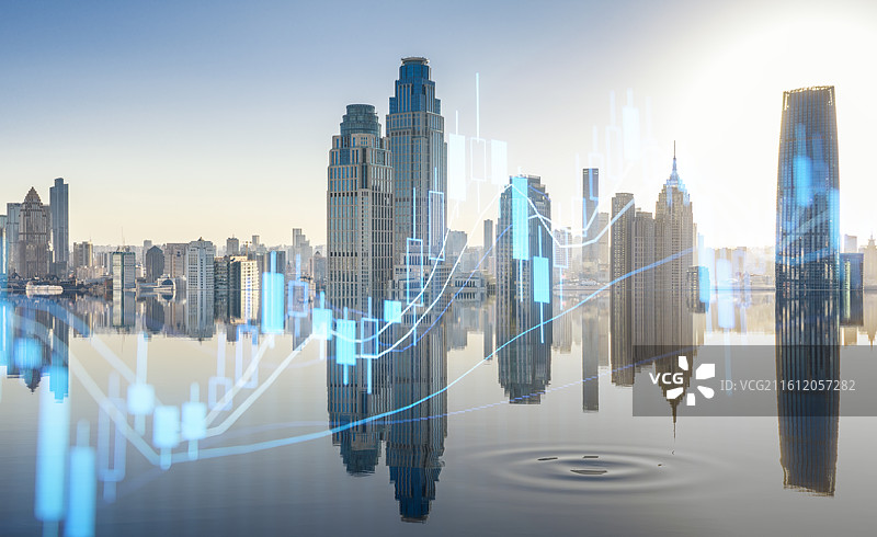 天津城市天际，金融中心，投资理财图片素材