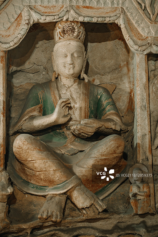 中国山西大同世界文化遗产云冈石窟高清图片图片素材