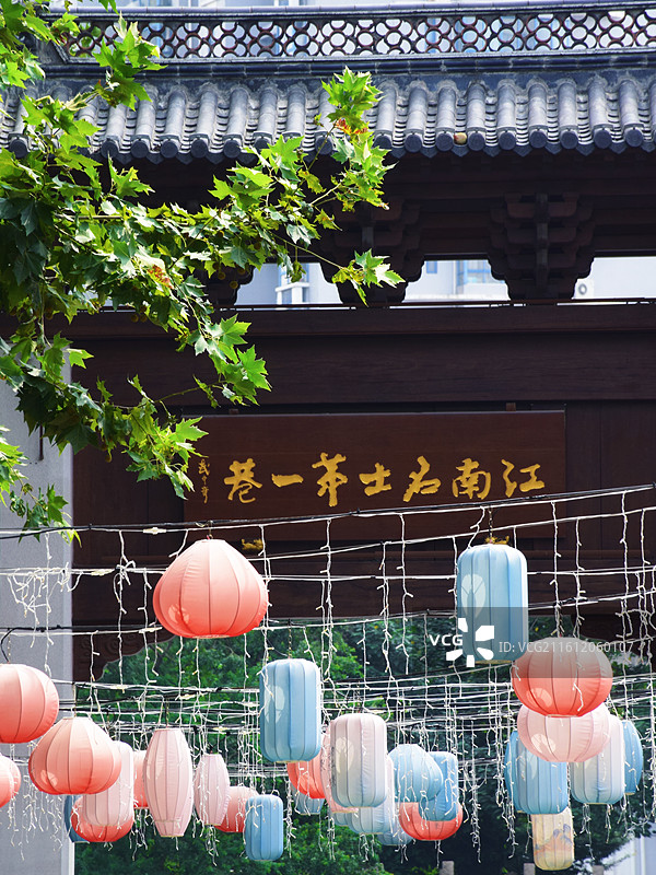 江苏常州青果巷江南名士第一巷图片素材