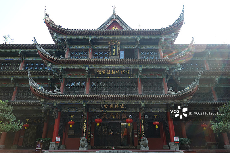 四川省成都市成都文殊院图片素材